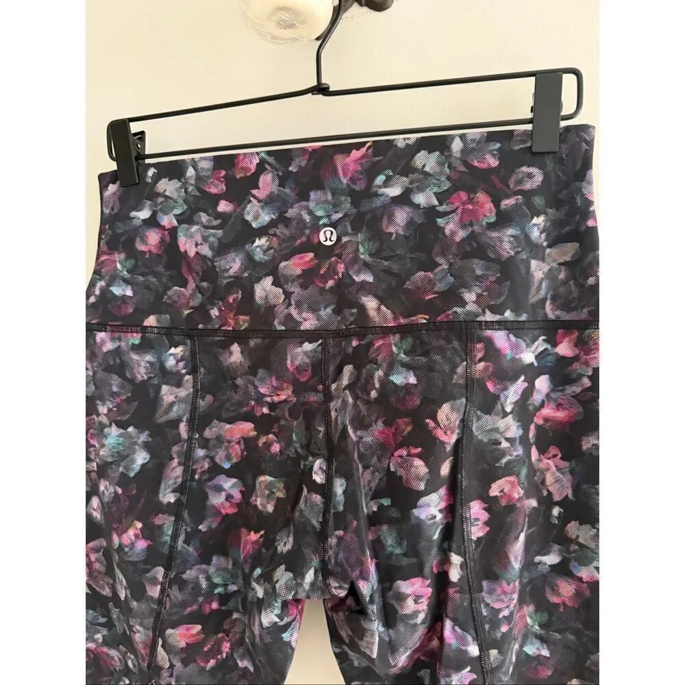 Lululemon Wunder Under Crop High-Rise, Size 14, Roll Down Scallop Full-On Luxtre
